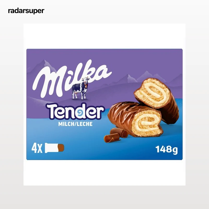 MILKA Pastelito tender leche 4 uds.148 gr.