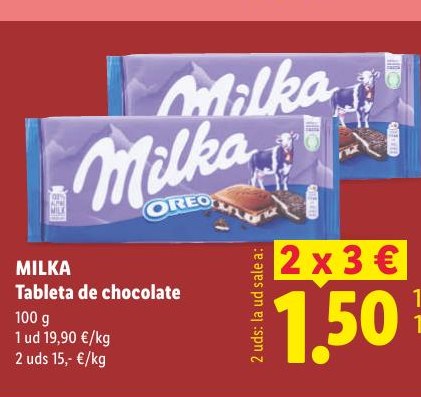 MILKA Tableta de chocolate