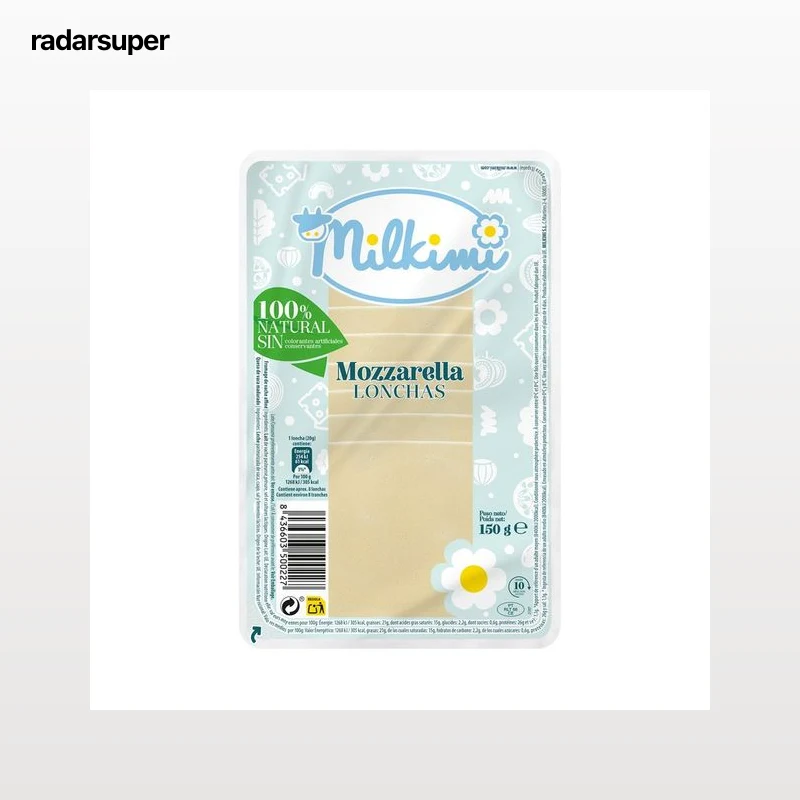 MILKIMI Lonchas de mozzarella 100% natural150 g.