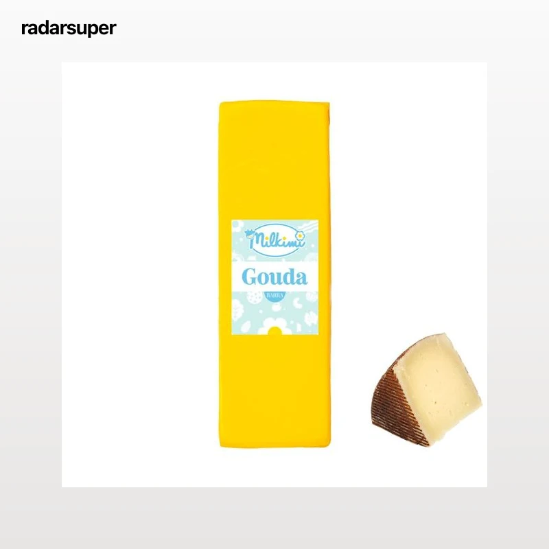 MILKIMI Queso Gouda barra al corte. - Trozo