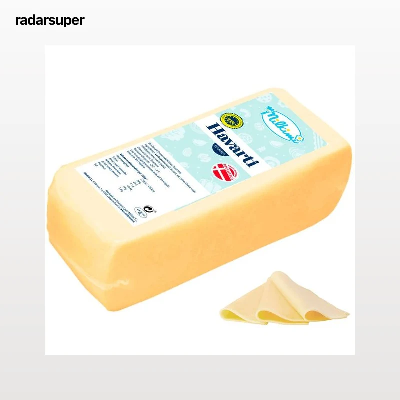 MILKIMI Queso Havarti con Indicación Geográfica Protegida (IGP) al corte. - Loncha fina 1 mm