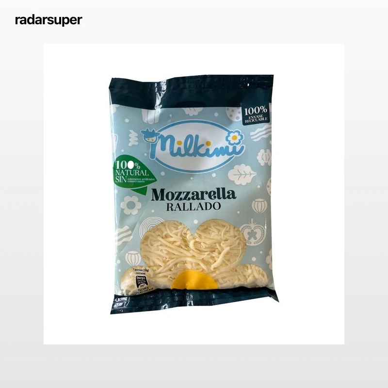 MILKIMI Queso rallado mozzarella 120 g.