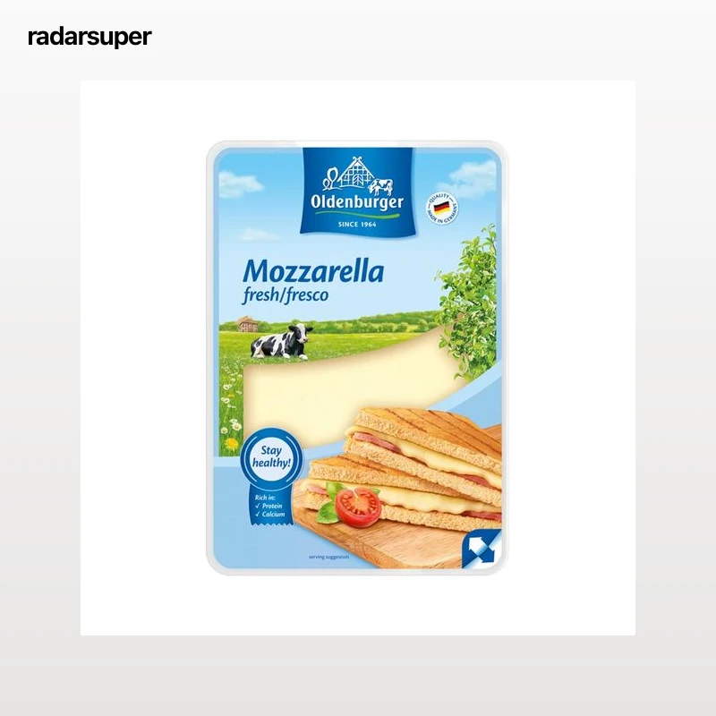 MILRAM Queso en lonchas mozzarella MILRAM 200 g.