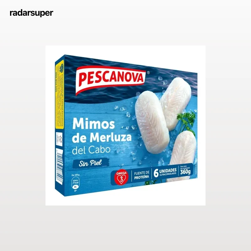 Mimos de merluza congelados Pescanova 360 g.