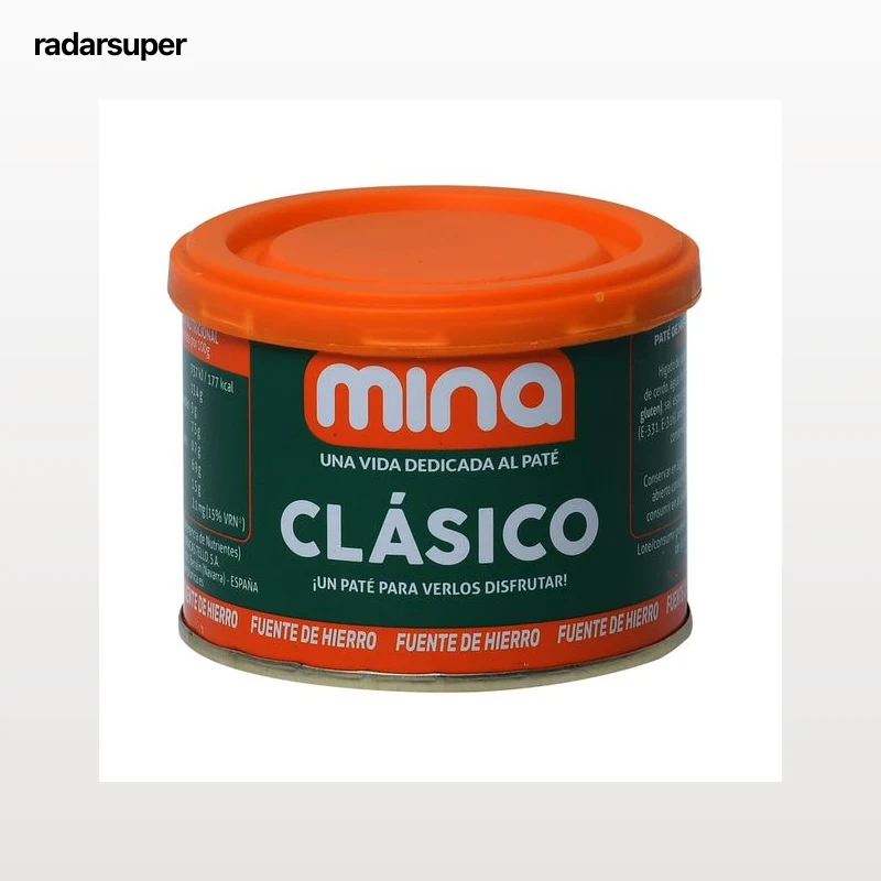 MINA Paté de hígado de cerdo lata de 200 g.