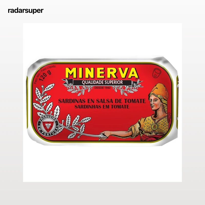 MINERVA Sardinas en salsa de tomate 120 g.