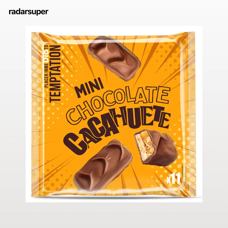 Mini barritas de chocolate y cacahuete Dia Temptation 250 g