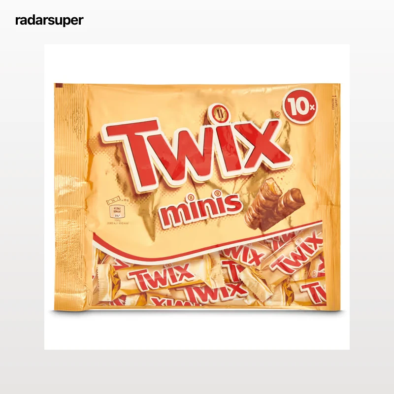 Mini barritas de chocolate y galleta rellena de caramelo Twix 227 g