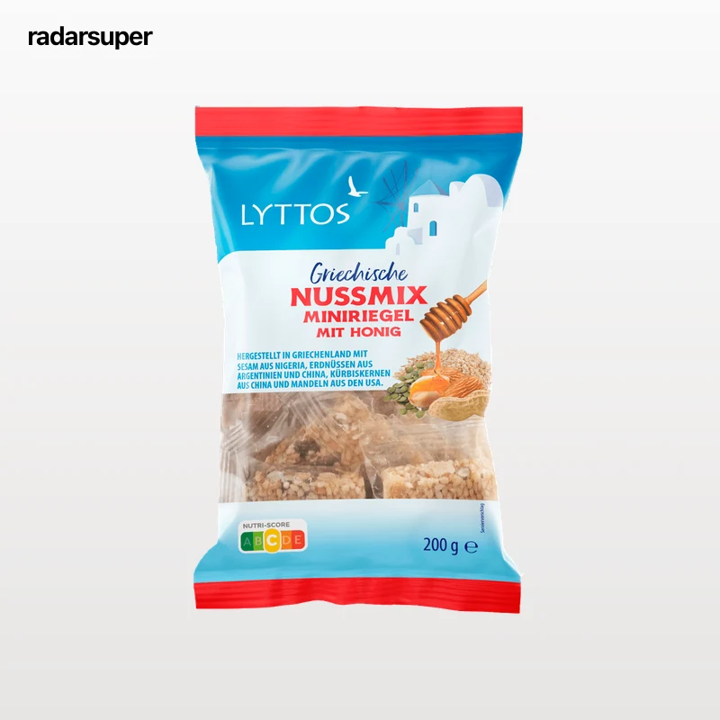Mini barritas de nueces con miel