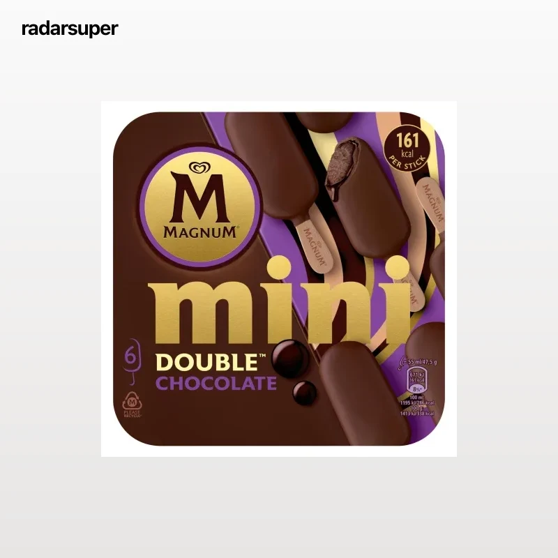 Mini bombón helado de chocolate Double Magnum 6 ud.