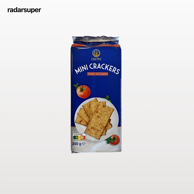 Mini crackers de tomate y orégano