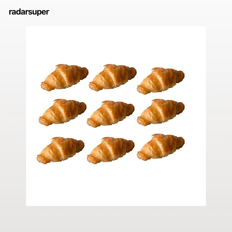 Mini croissant bañado clasico 9 uds, 270 g.