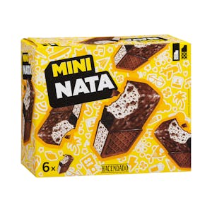 Mini helado sándwich sabor nata