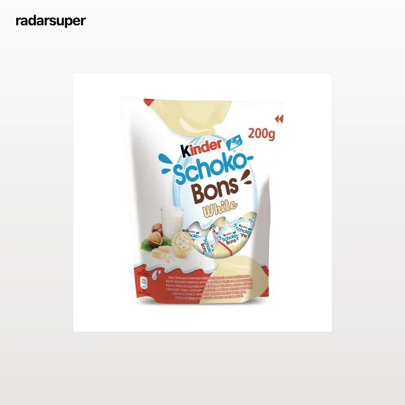 Mini huevos de chocolate blanco rellenos de leche y avellanas Kinder Schoko-Bons 200 g.
