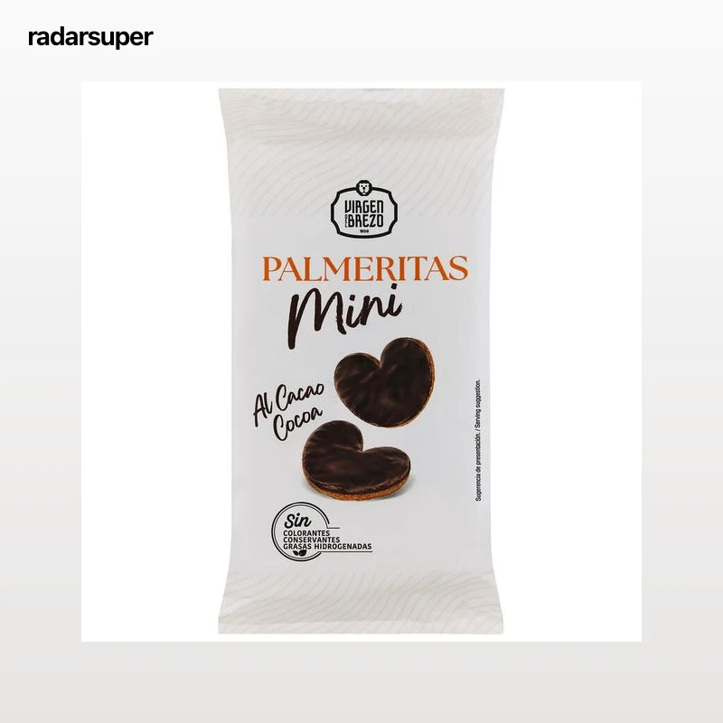 Mini palmeritas Virgen Brezo 175g Cacao
