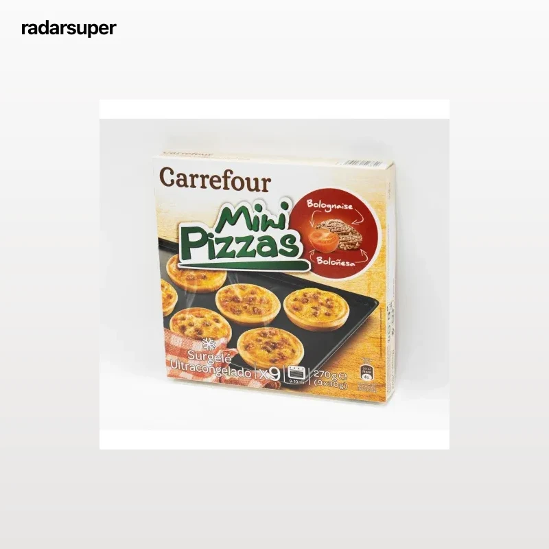 Mini pizzas boloñesa Carrefour 270 g.