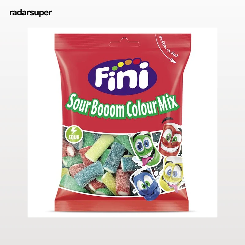 Mini regalices sour boom colour mix Fini 90 g