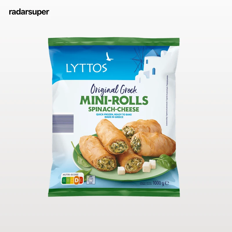 Mini rollos queso y espinacas