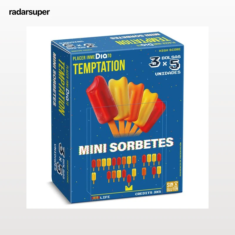 Mini sorbetes Dia Temptation 5 x 75 g