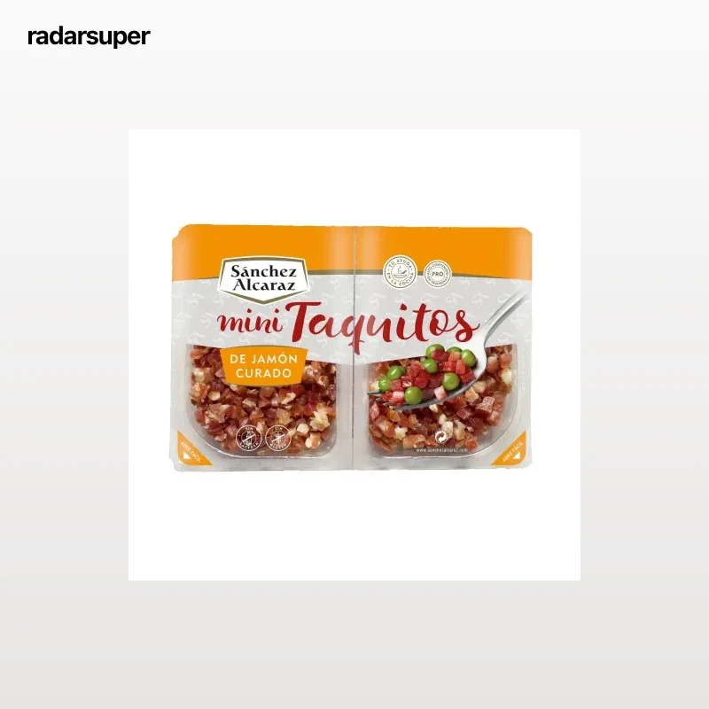 Mini Taquitos de Jamón Curado Sánchez Alcaraz sin gluten y sin lactosa 2x40 g