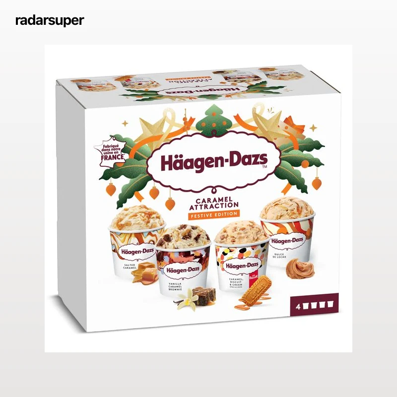 Mini tarrinas Haagen Dazs caramel collection 4 unidades 321 g