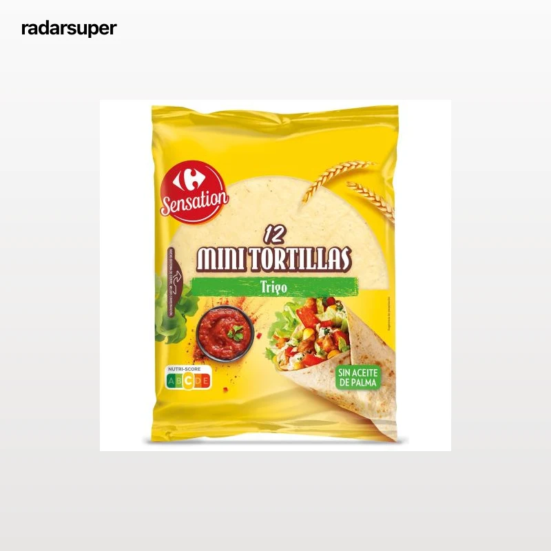 Mini tortillas de trigo Carrefour Sensation 12 ud.