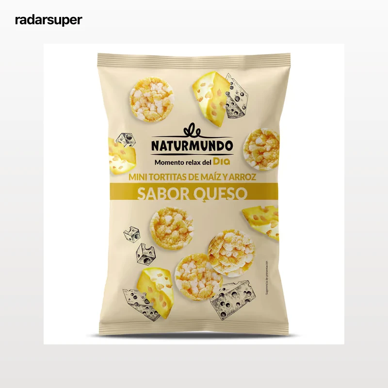 Mini tortitas de maíz y arroz sabor queso Dia Naturmundo 75 g