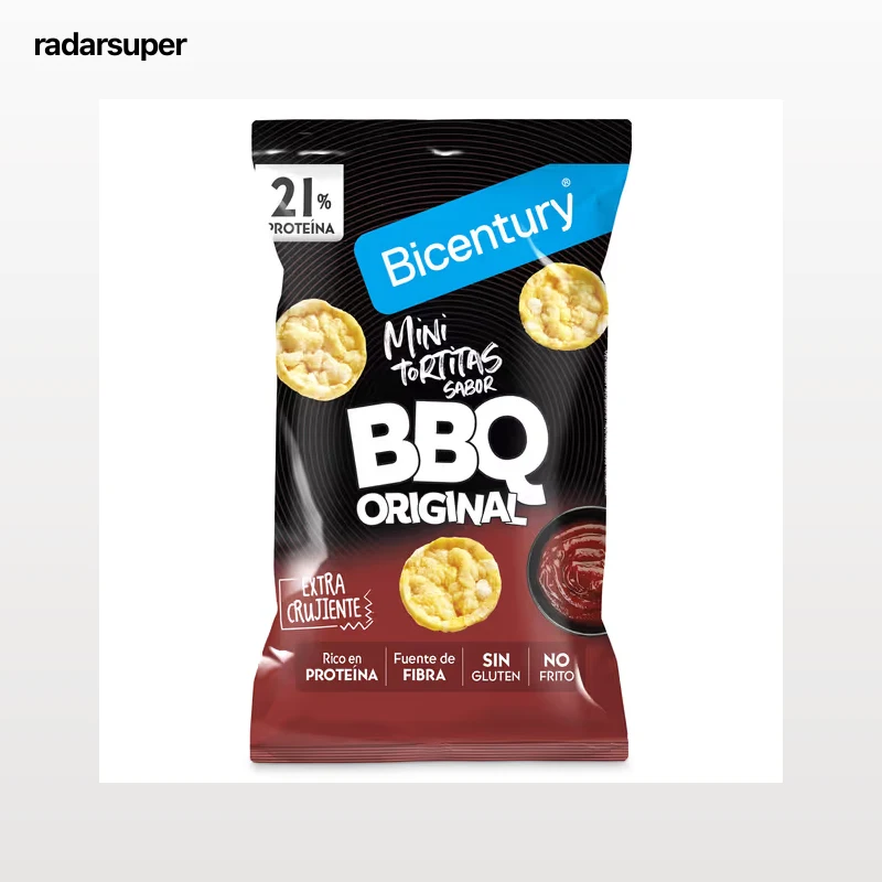 Mini tortitas sabor barbacoa Bicentury 60 g
