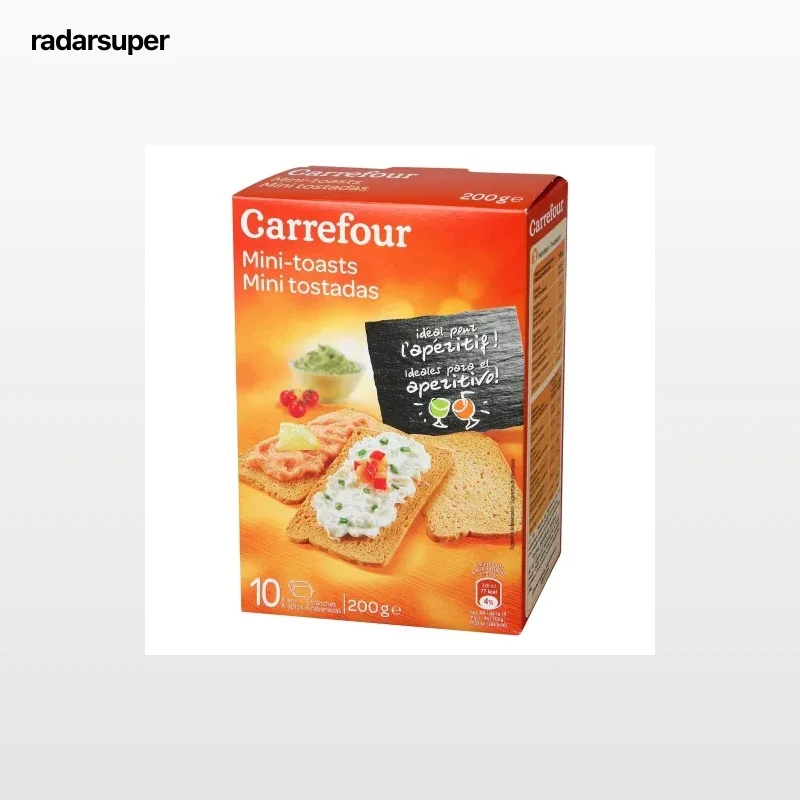 Mini tostadas Carrefour 200 g.