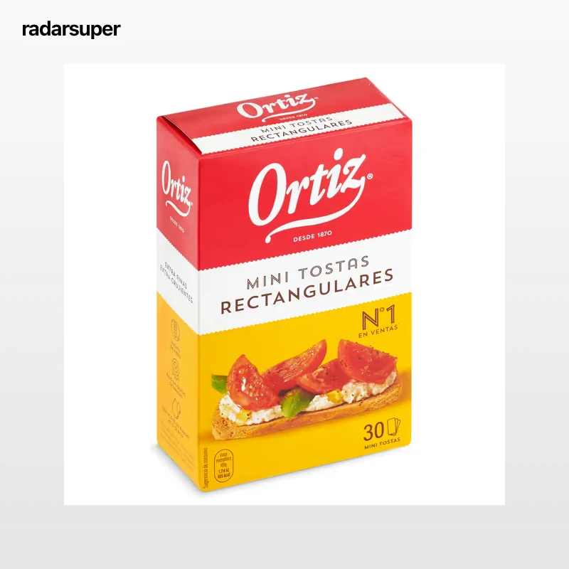 Mini tostadas rectangulares Ortiz 100 g