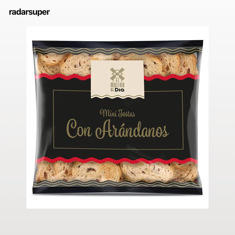 Mini tostas con arándanos El Molino de Dia 90 g