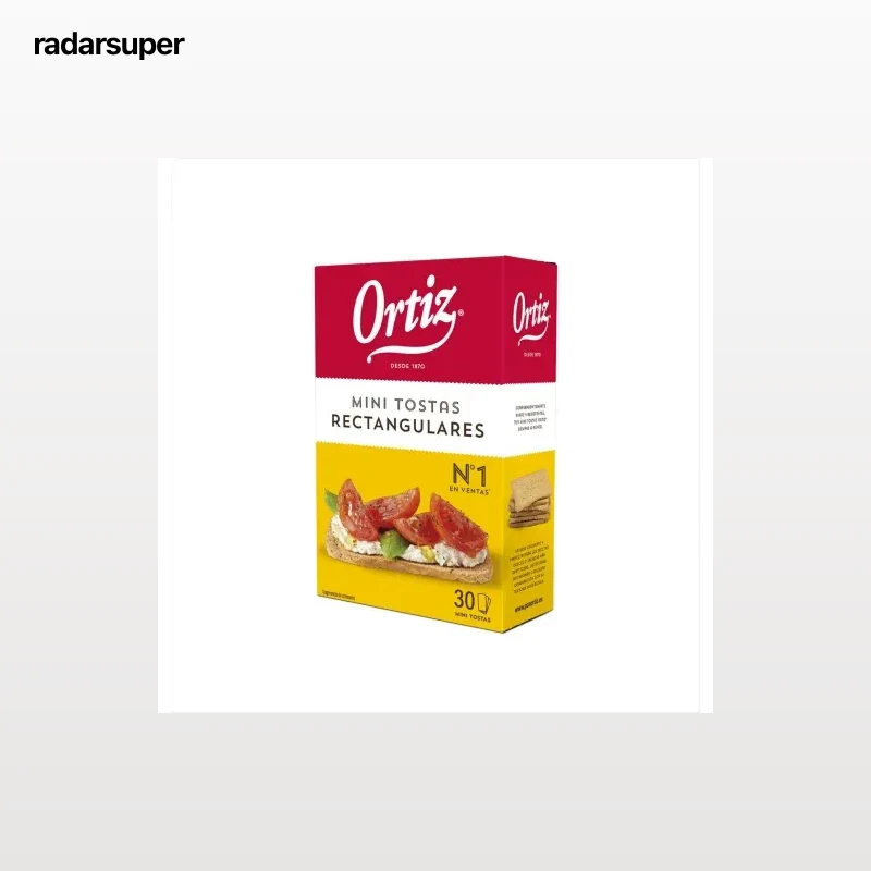 Mini tostas rectangulares Ortiz 100 g.