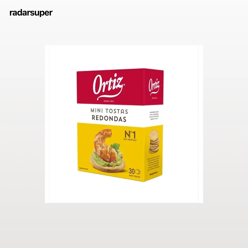 Mini tostas redondas Ortiz 100 g.
