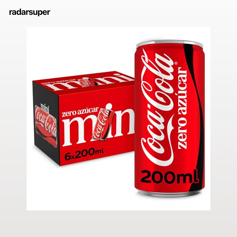 Coca-Cola mini zero azúcar 6 x 200 ml