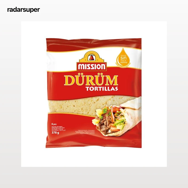MISSION Dürüm Tortillas de trigo 6 uds.378 g.