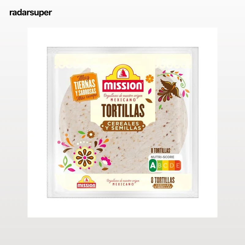 MISSION Tortilla de trigo con cereales y semillas 430 g.