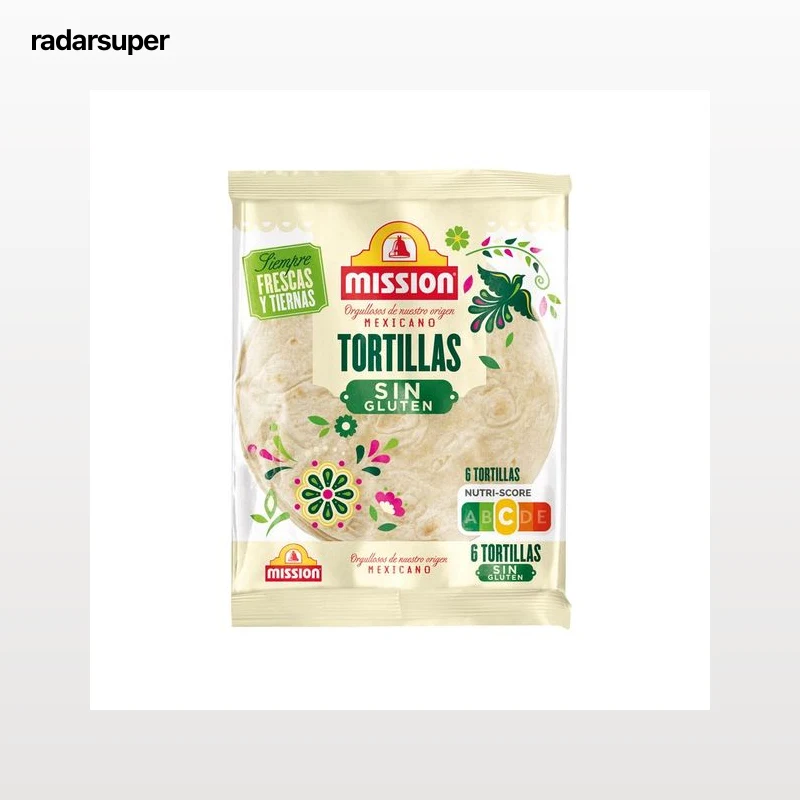MISSION Tortillas de almidón. arroz y maíz 6 uds. 216 g.
