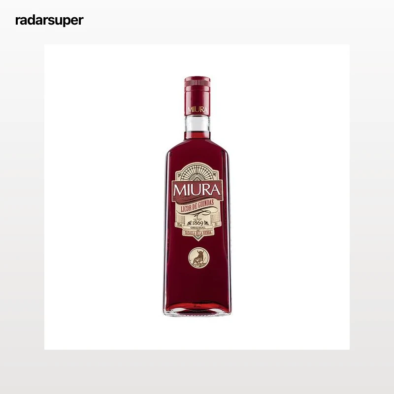 MIURA Licor de guindas con alcohol, original de Cazalla de la Sierra MIURA botella de 70 cl.