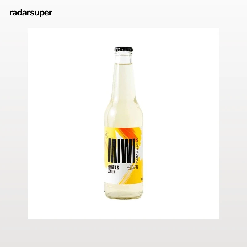 MIWI Kombucha sabor ginger and lemon 330 ml.