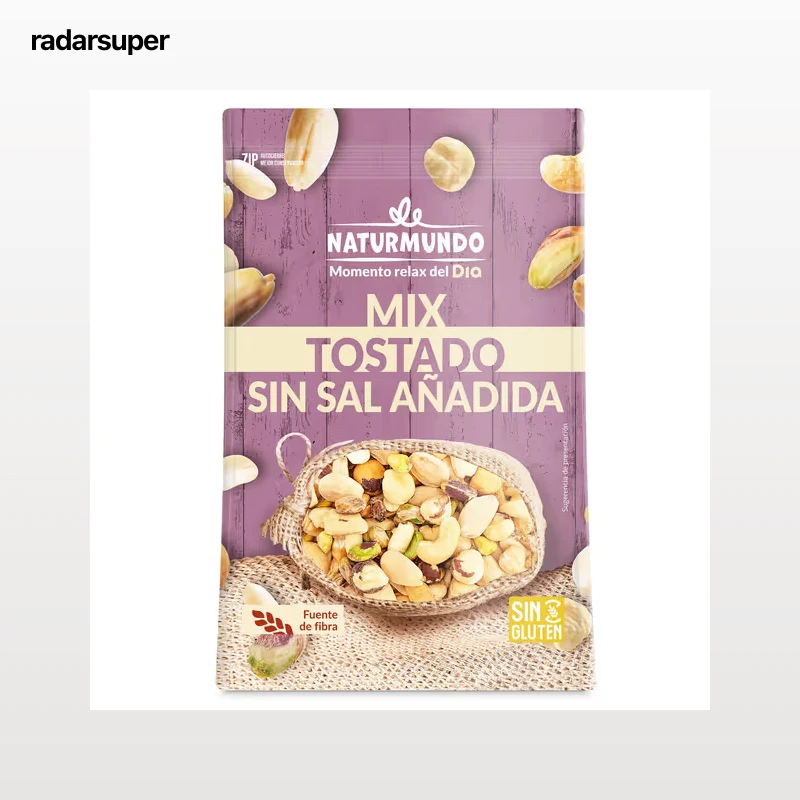 Mix de frutos secos tostados sin sal añadida Dia Naturmundo 150 g