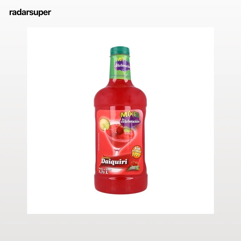 MIXES LA CELEBRACIÓN  Bebida refrescante de daiquiri sabor a fresa sin alcohol botella 1,75 l.