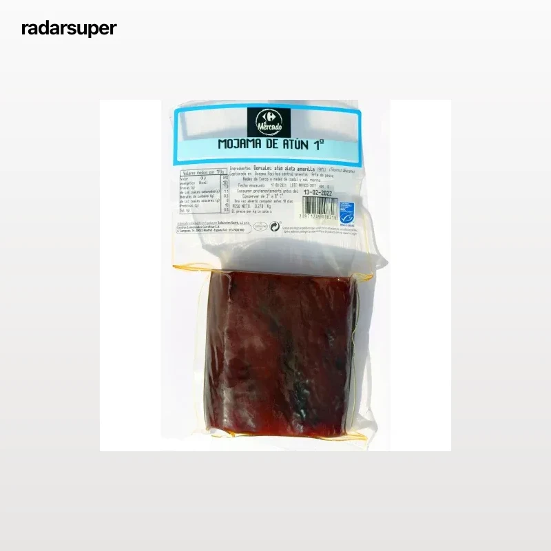 Mojama de Atún Carrefour El Mercado taco de 200 g