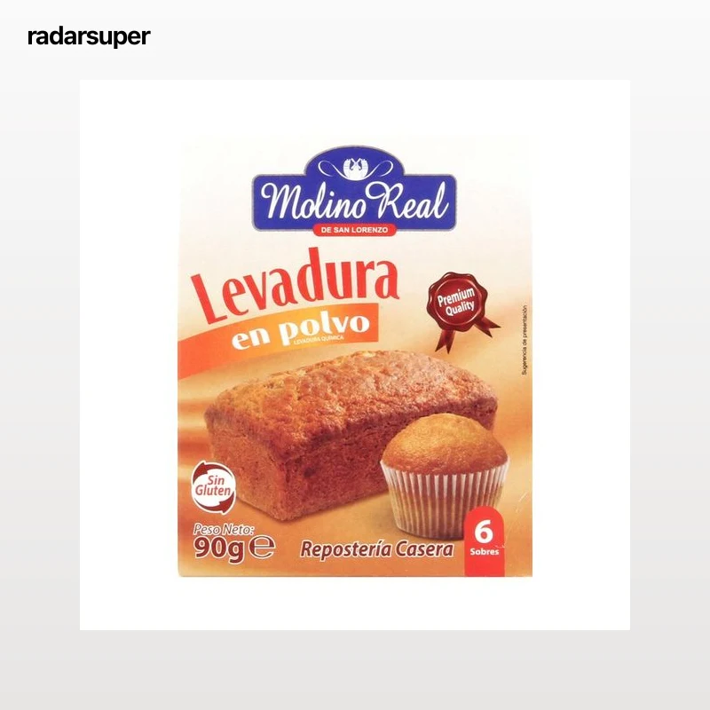 MOLINO REAL Impulsor de bollería, gasificante 6 sobres 90 g.