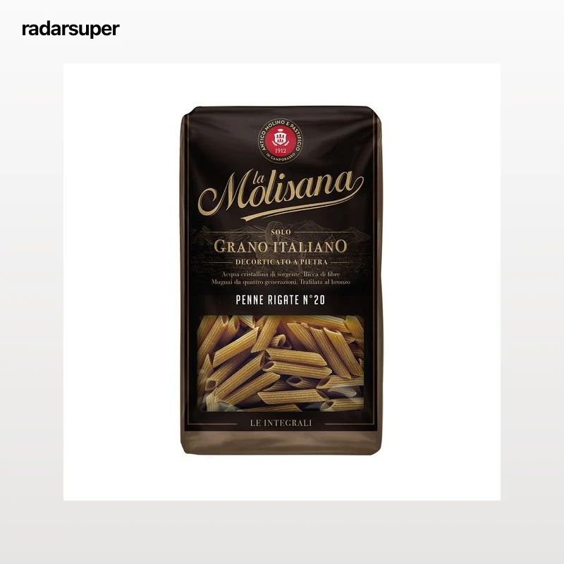LA MOLISANA Penne rigate nº 20 integrales (pasta seca) 500 g.