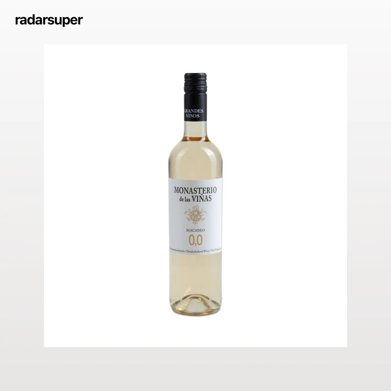 MONASTERIO DE LAS VIÑAS Blanco Macabeo 0.0% alcohol botella 75 cl.