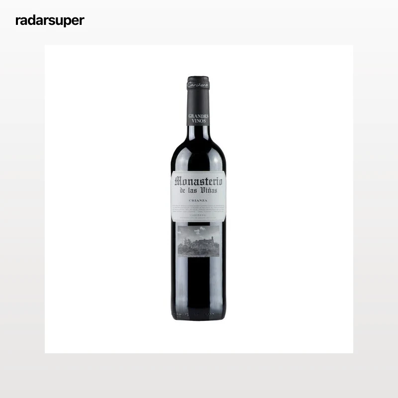 MONASTERIO DE LAS VIÑAS  Vino tinto crianza con D.O.P Cariñena botella 75 cl.