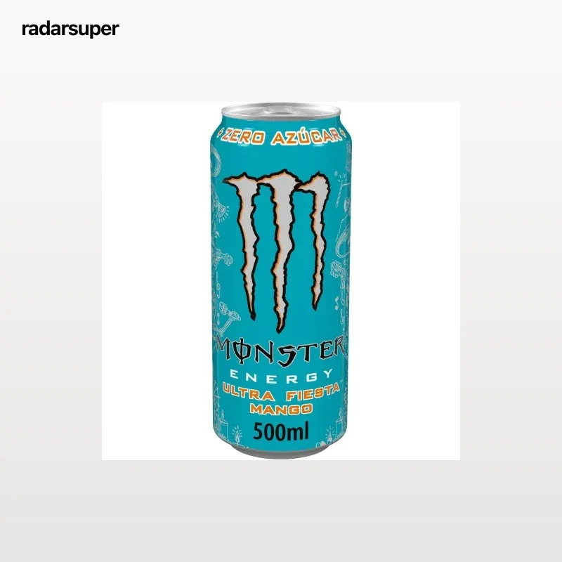 Monster Energy Bebida Energética ultra fiesta mango zero azúcar lata 50 cl.