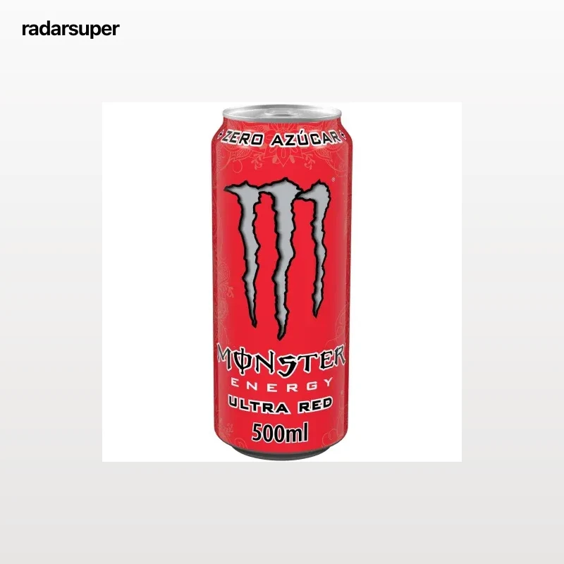 Monster Energy Bebida Energética Ultra Red sin azúcar lata 50 cl.