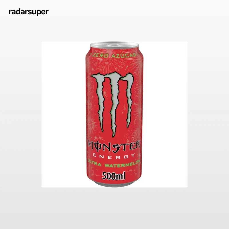 Monster Energy Bebida Energética ultra watermelon sin azúcar lata 500 ml.