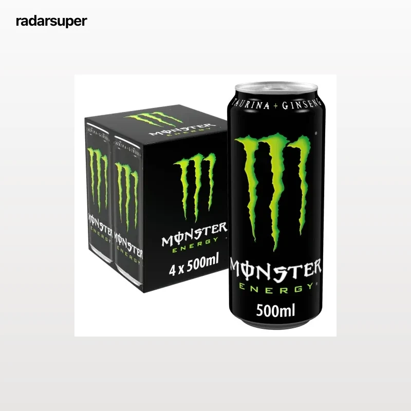 Monster Energy Green Bebida Energética pack 4 latas 50 cl.